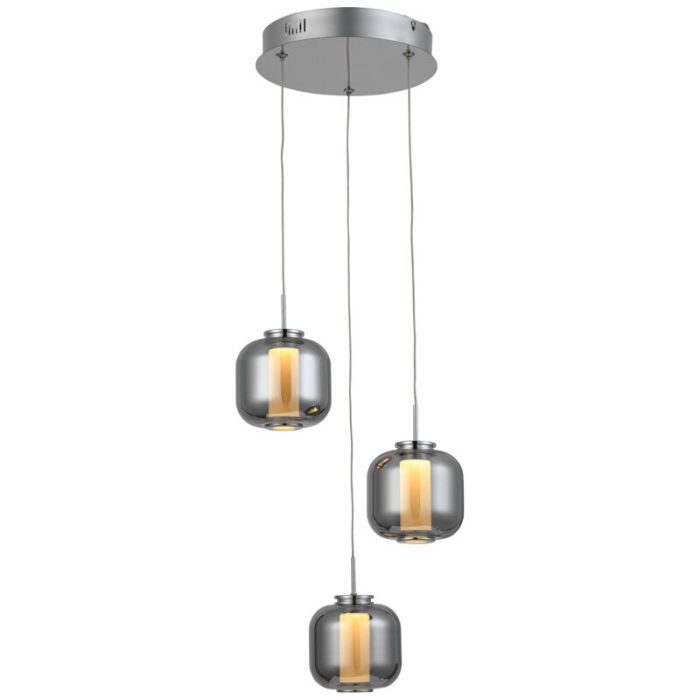 Design hanglamp Emmely, Metaal, 17w warm wit LED