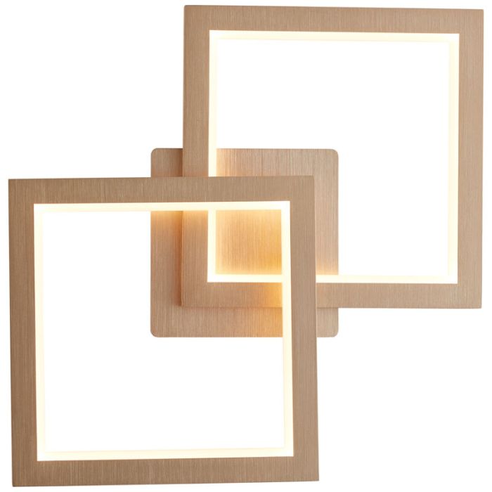 Moderne wandlamp Celena, Metaal, 18w warm wit LED