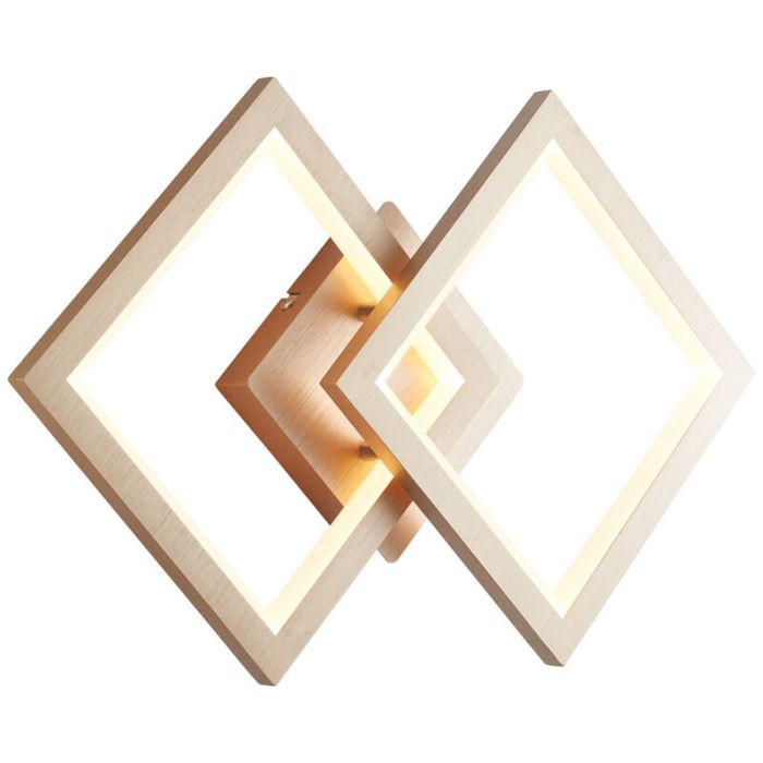 Moderne wandlamp Celena, Metaal, 18w warm wit LED