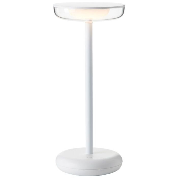 Aluminium oplaadbare tafellamp zwart, Jorja, 2W, 3000K LED, IP44, met touchdimmer