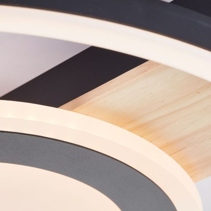 Design plafonnière bruin, Konrad, 20W, 3000K LED
