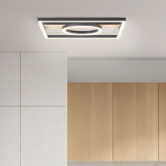 Design plafonnière bruin, Konrad, 20W, 3000K LED