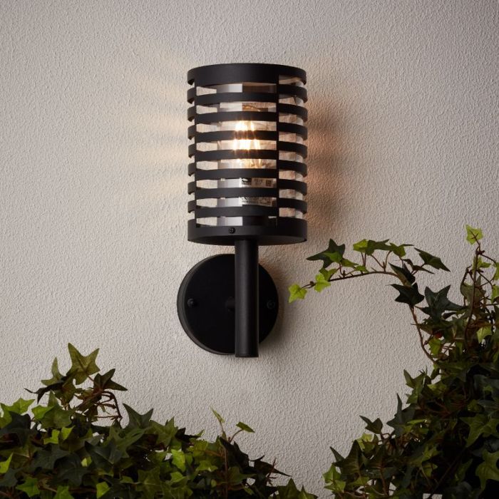 Moderne buitenlamp zwart, Veysel, IP44