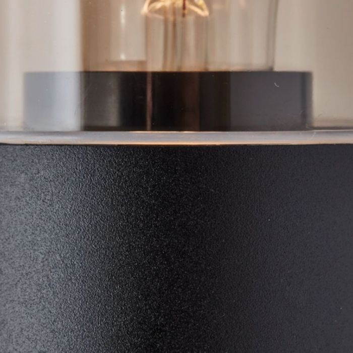 Moderne buiten wandlamp met bewegingssensor zwart, Sherwin, IP44