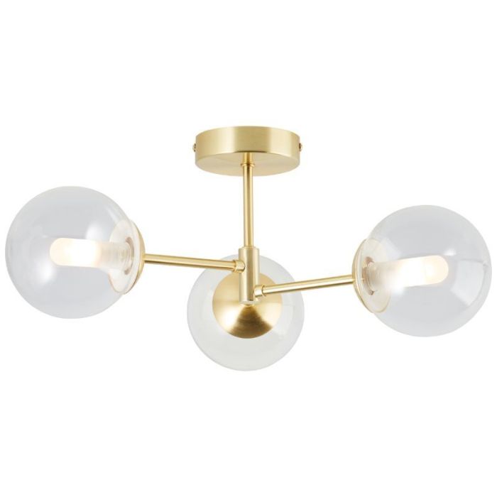 Design badkamer plafondlamp goud, Ramon, IP44