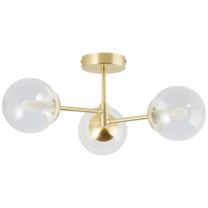 Design badkamer plafondlamp goud, Ramon, IP44