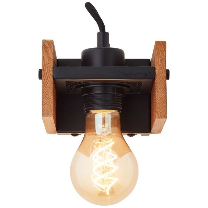 Houten wandlamp bruin, Rasha