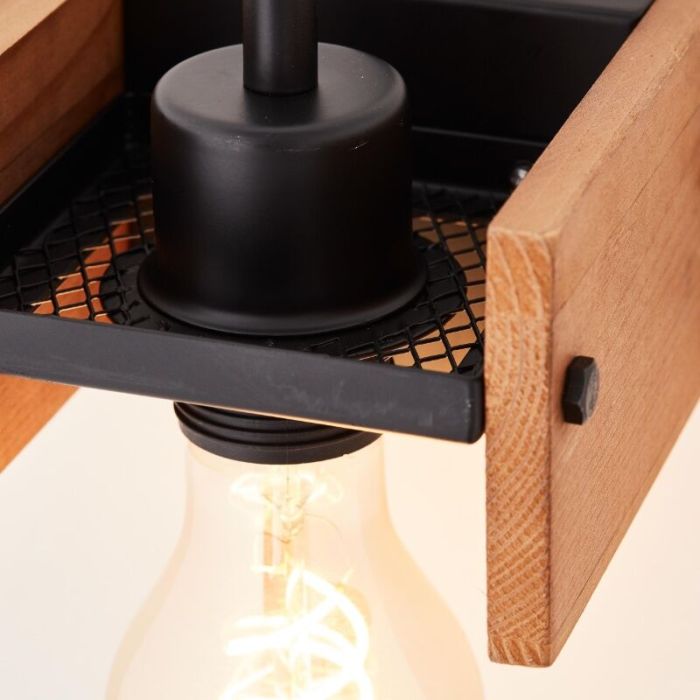 Houten wandlamp bruin, Rasha