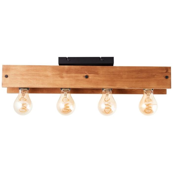 Houten plafondlamp bruin, Rasha