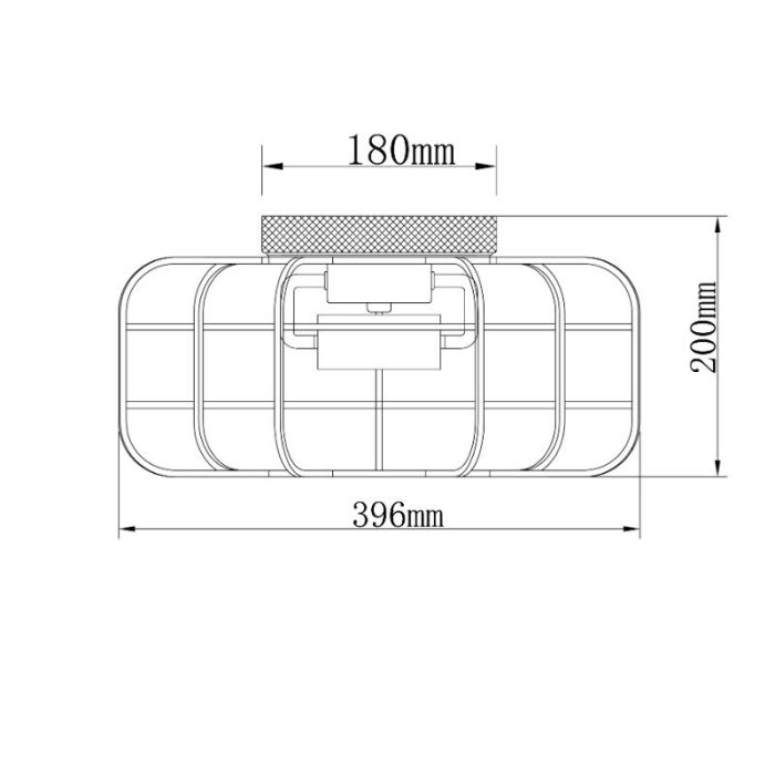 Houten plafondlamp zwart, Taede
