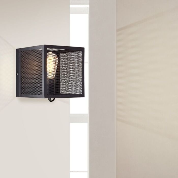 Industriële wandlamp zwart, Esperanza