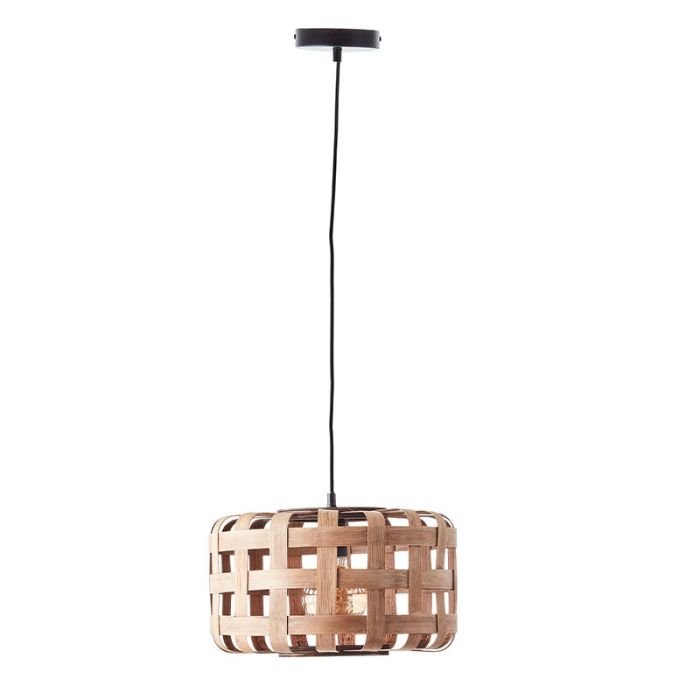 Houten hanglamp bruin, Virginie