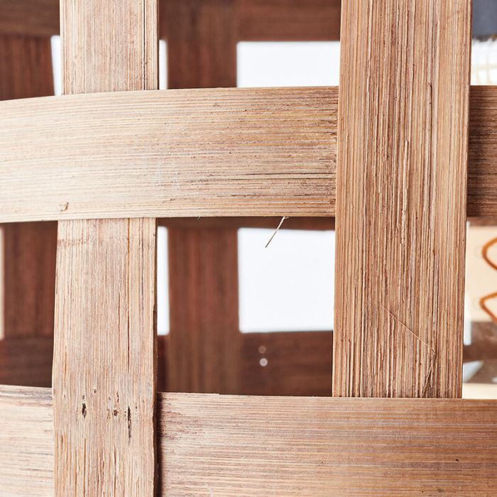 Houten hanglamp bruin, Virginie