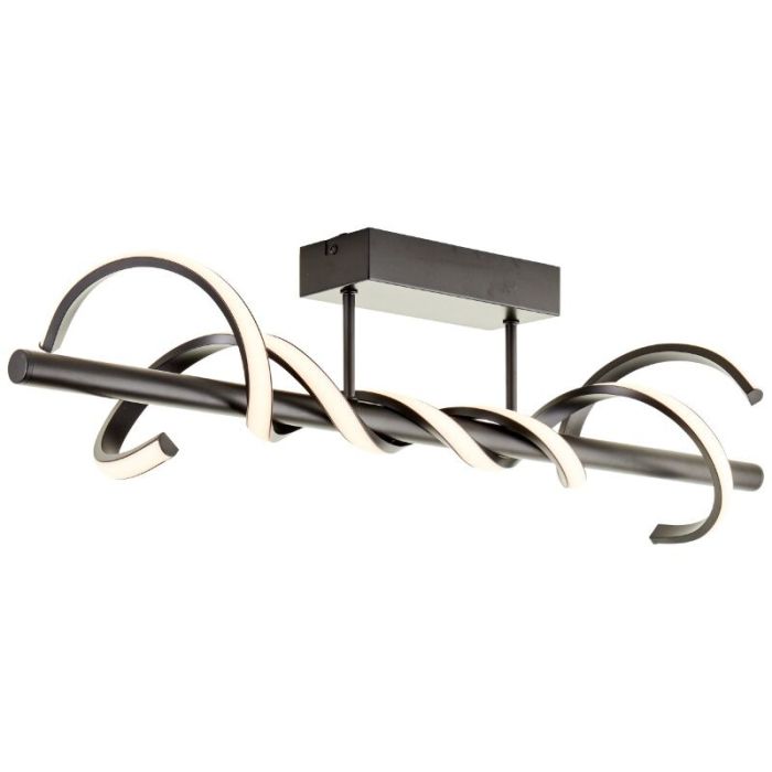 Moderne plafondlamp zwart, Quang, 16W, 3000K LED