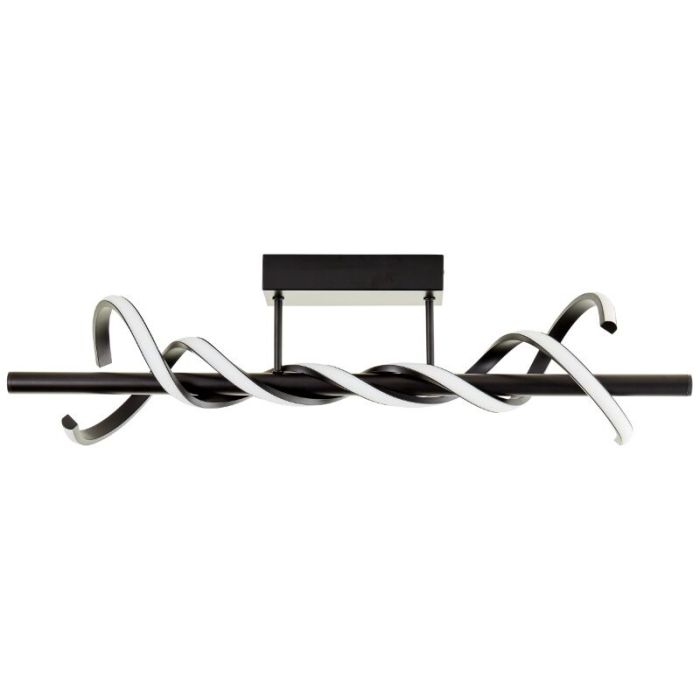 Moderne plafondlamp zwart, Quang, 16W, 3000K LED