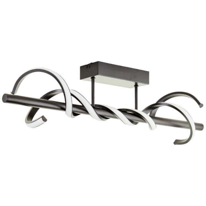 Moderne plafondlamp zwart, Quang, 16W, 3000K LED