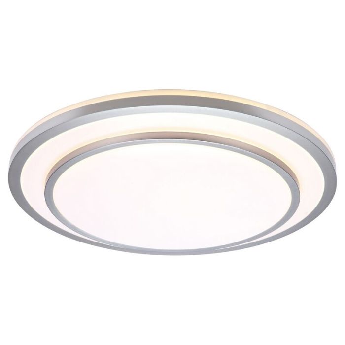 Moderne plafonniere Richie, metaal, 12W warm wit LED