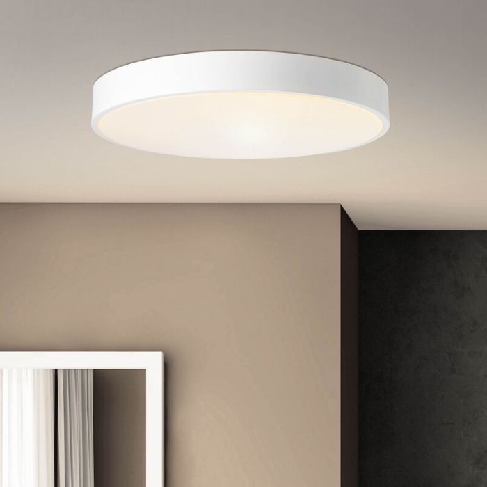Moderne plafonniere Asude, metaal, 60w LED met instelbare lichtkleur en afstandsbediening
