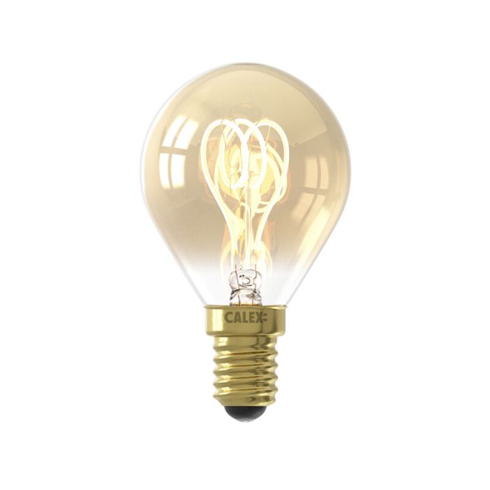 Dimbare Calex E14 LED filament lamp amber, 2,5W, 2100K