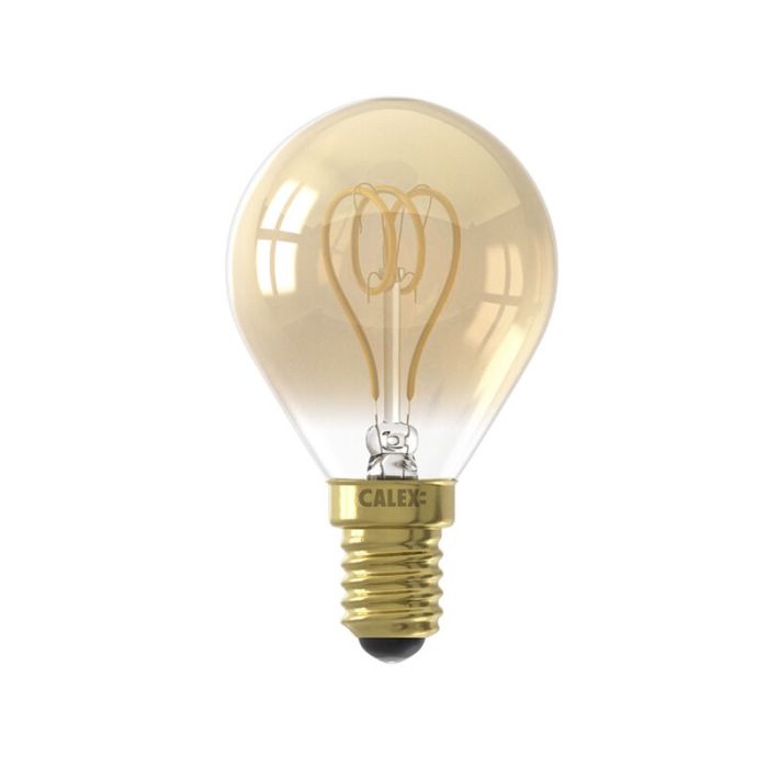 Dimbare Calex E14 LED filament lamp amber, 2,5W, 2100K