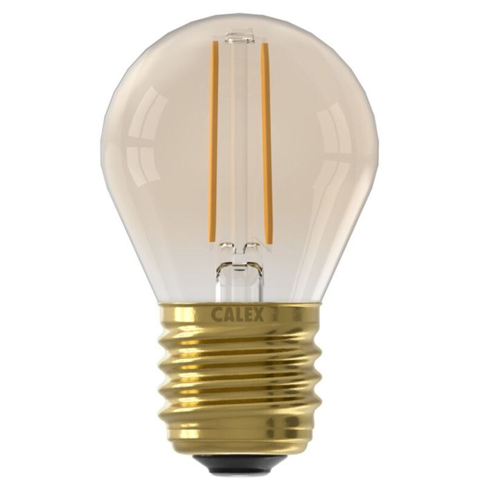 Dimbare Calex E27 LED filament lamp amber, 3,5W, 2100K
