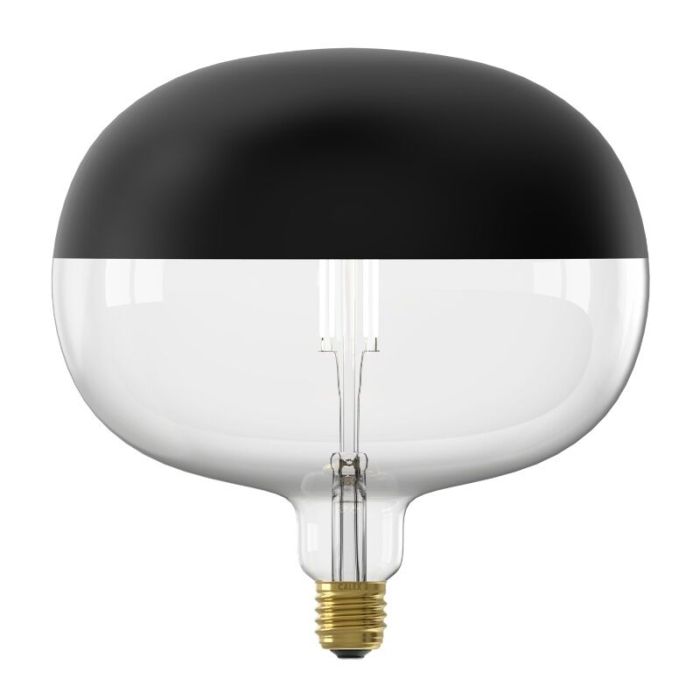 Dimbare Calex E27 kopspiegel LED lamp zwart, 6W, 1800K