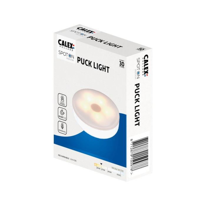 Oplaadbare witte plak spot Meint, 0,85W, 2700K