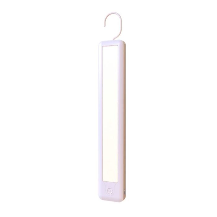 Witte oplaadbare kastlamp kunststof, Saima, 2,4W, 2700K LED