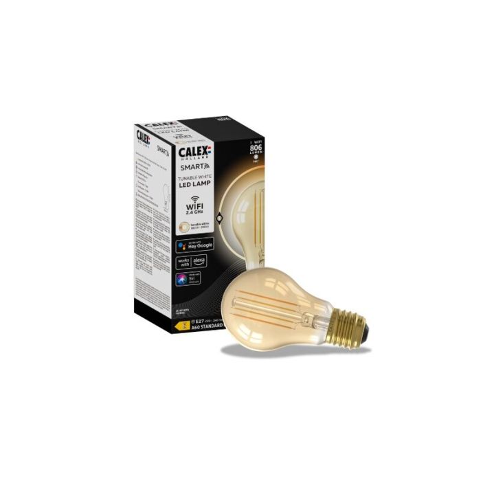 Calex Smart LED lamp E27 amber, 7W, 1800-3000K