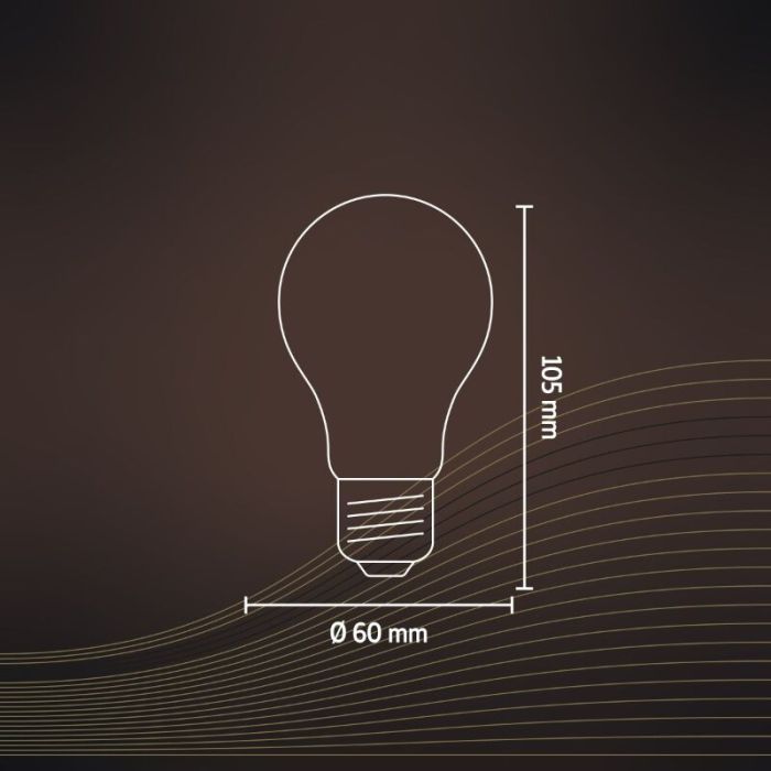 Calex Smart LED lamp E27 amber, 7W, 1800-3000K