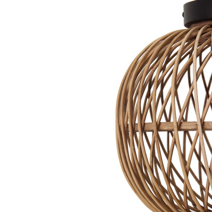 Rotan plafondlamp bruin, Alja