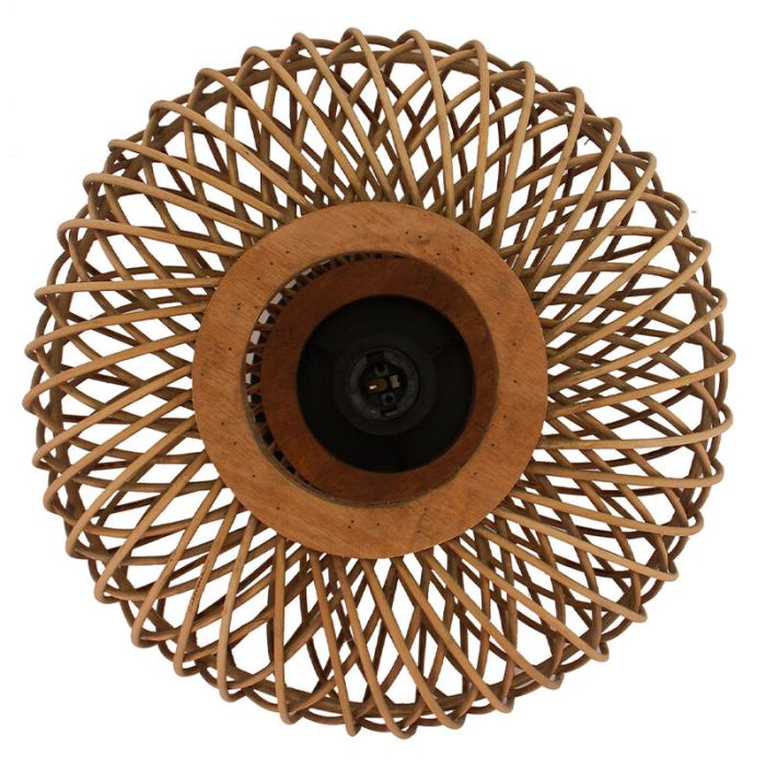 Rotan plafondlamp bruin, Alja