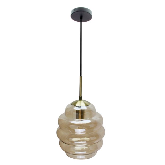 Moderne hanglamp amber, Lemay