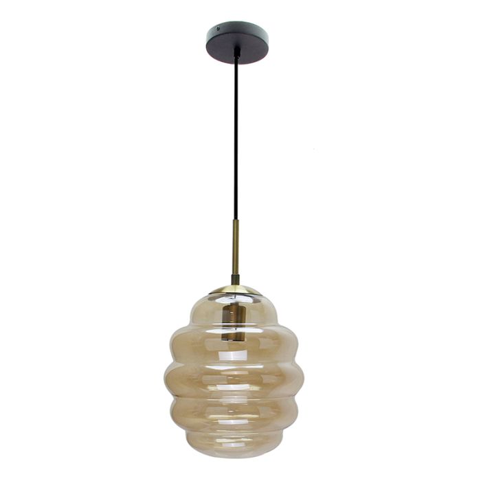 Moderne hanglamp amber, Lemay