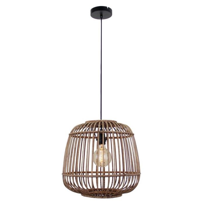Landelijke hanglamp bruin, Cherine