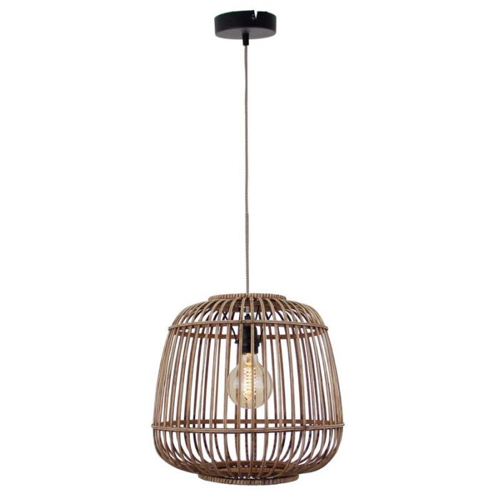 Landelijke hanglamp bruin, Cherine