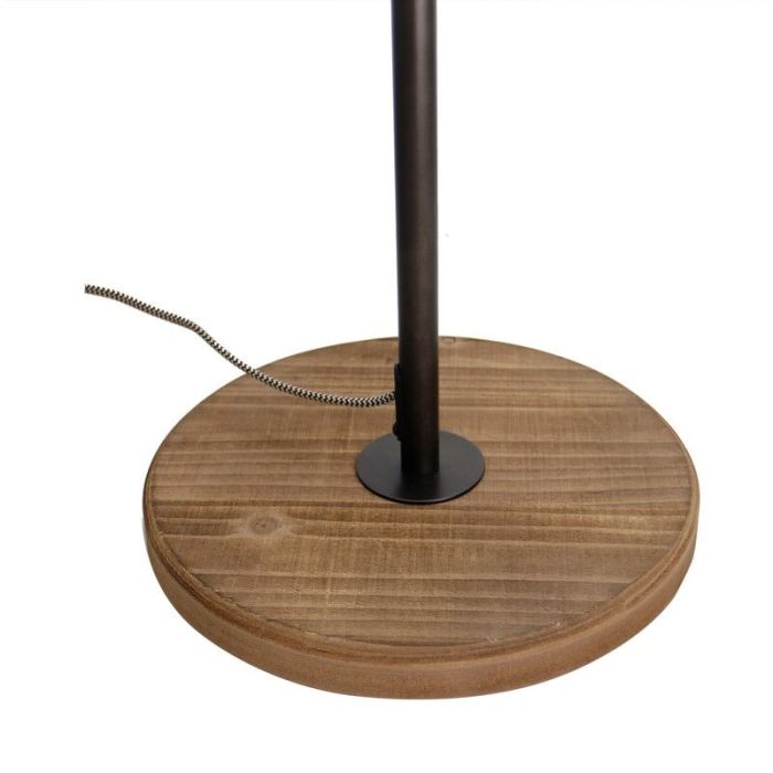 Zwarte vloerlamp Calvin, metaal, industrieel