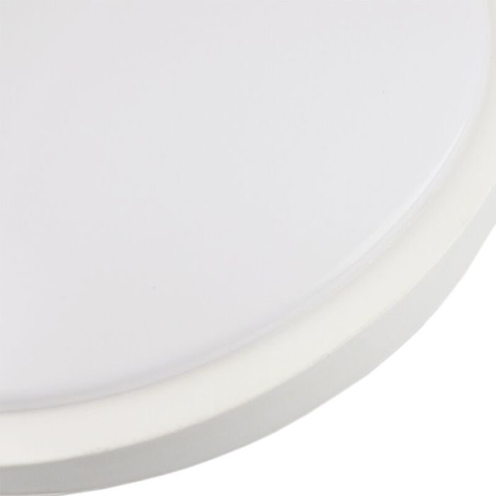 Moderne plafonniere Kos, wit, groot, met geïntegreerd LED
