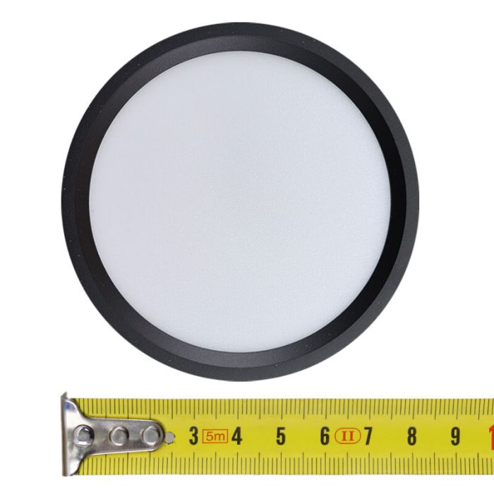 Zwarte mini plafondlamp Aletta, aluminium, 5W, 3000K LED