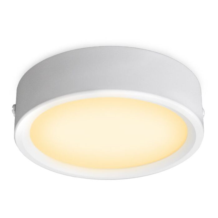 Witte mini plafondlamp Aletta, aluminium, 5W, 3000K LED