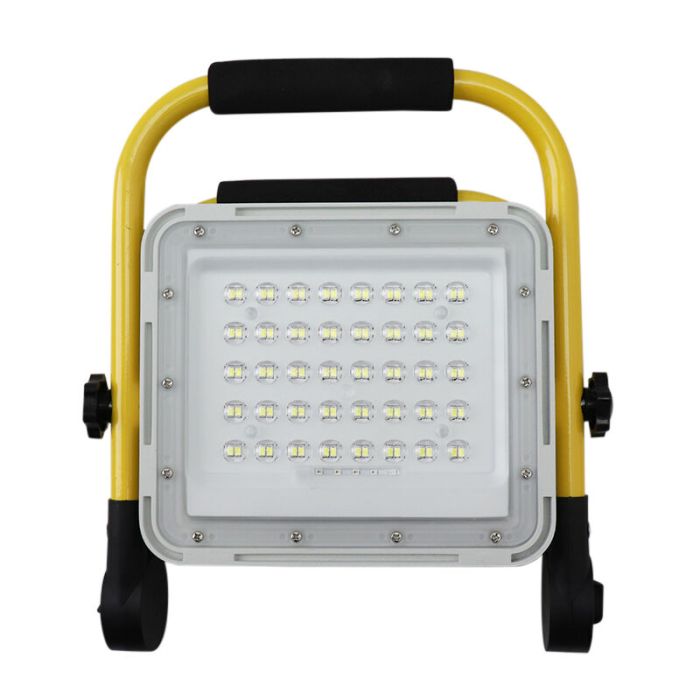 Gele werklamp Hilmi, aluminium, 60w, 6500K LED