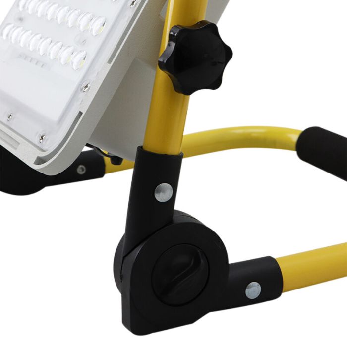 Gele werklamp Hilmi, aluminium, 60w, 6500K LED