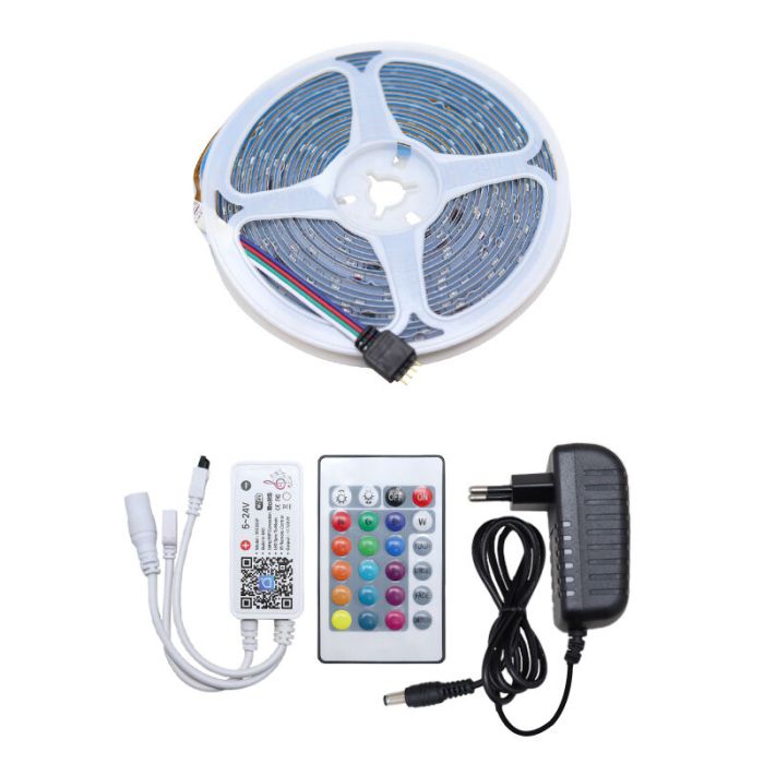 5 meter smart wifi LED strip, 15w, RGB (alle kleuren)