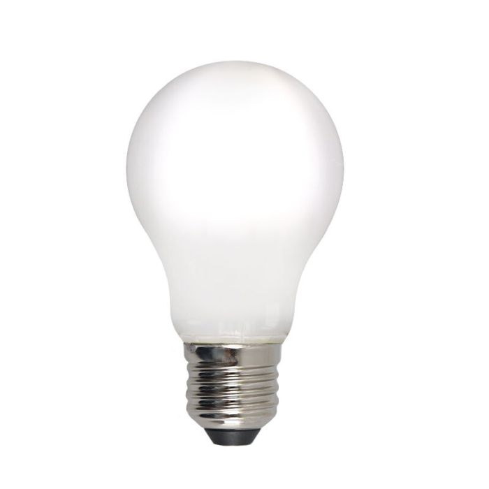 Dimbare Olucia E27 LED lamp, A60, 5W, Wit glas, 4000k