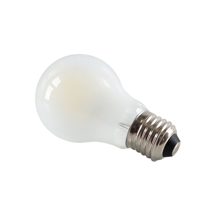 Dimbare Olucia E27 LED lamp, A60, 5W, Wit glas, 6500k