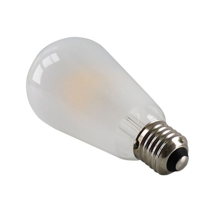 Dimbare Olucia E27 Edison LED lamp, ST58, 5W, Wit glas, 2700k