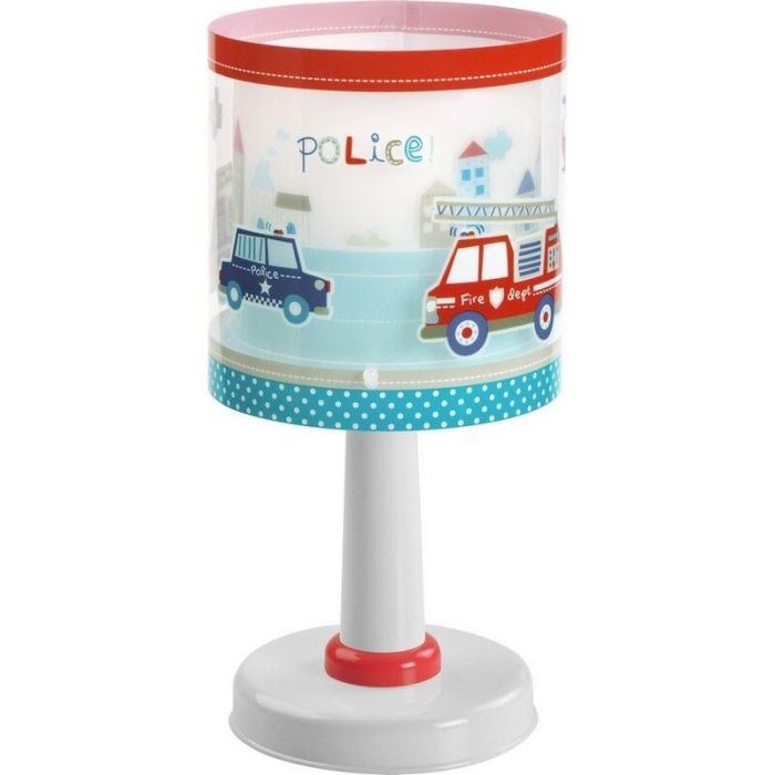 Politie tafellamp jongenskamer - Blauw Rood