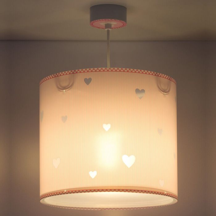 Hartjes hanglamp Roze - Meisjeskamer