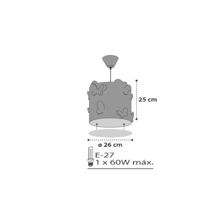 Kinderkamer hanglamp Vlinders