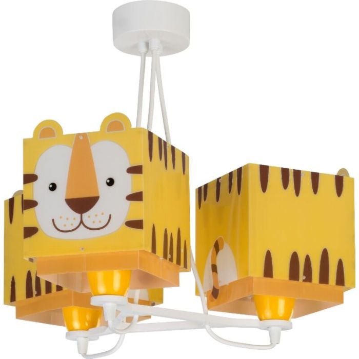Babykamer tijger hanglamp, geel